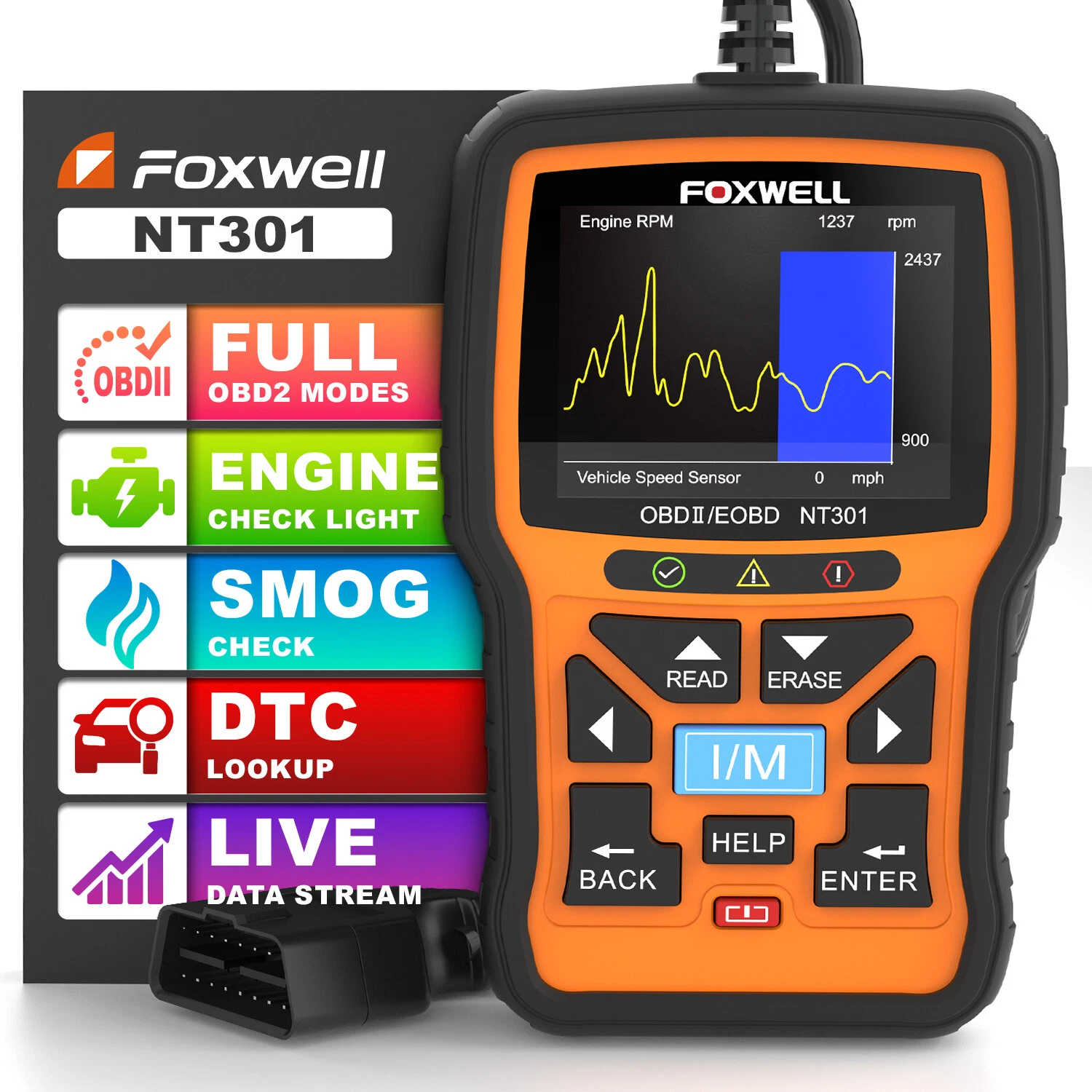 FOXWELL OBD2 Scanner with Oil Reset